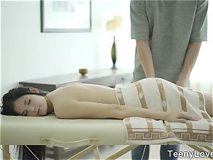 Teeny lovers - massage with something additional