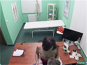 Hidden cam romp in the doctors office